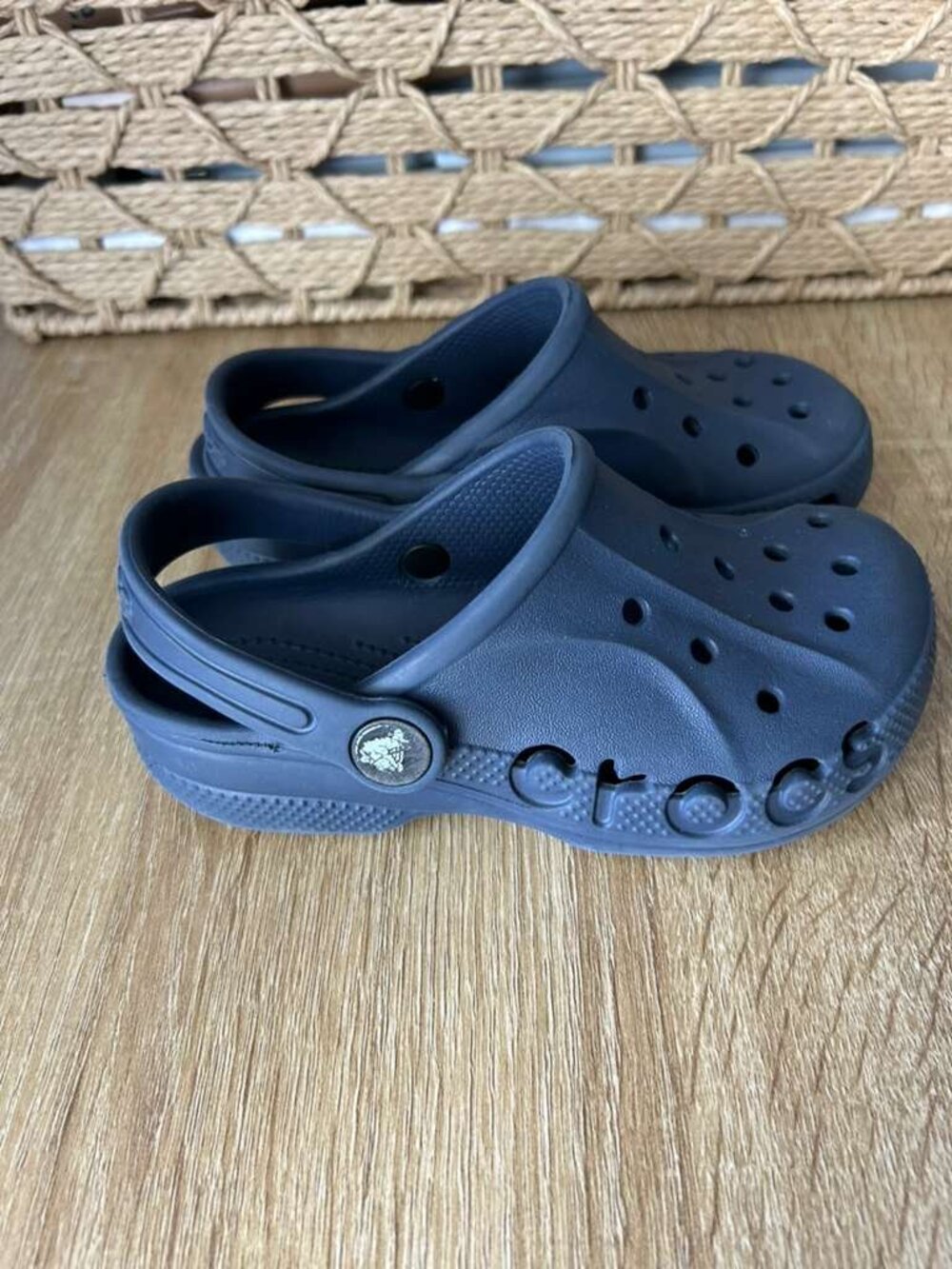 Crocs Kids Classic Clogs Blue Slip-On Comfort Shoes Size C11 - Picture 7 of 9